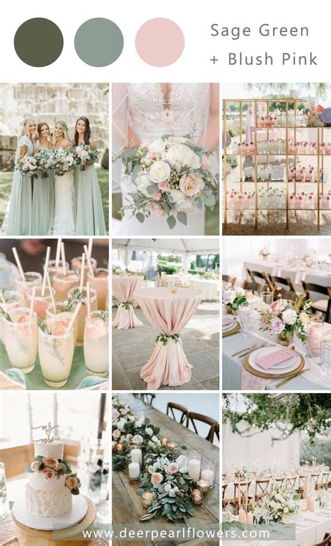 Sage And Blush Pink Pink Wedding Colors Pink Wedding Color Scheme