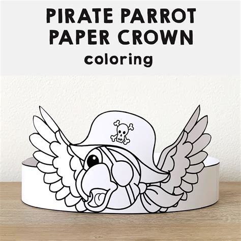 Pirate Parrot Coloring Pages