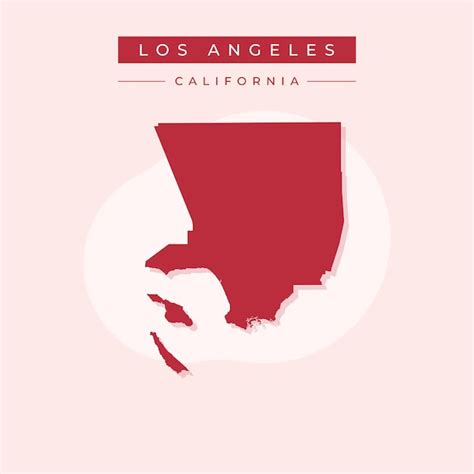 Premium Vector Vector Illustration Vector Of Los Angeles Map California