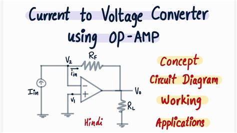 Current To Voltage Converter Using Opamp I To V Converter Youtube