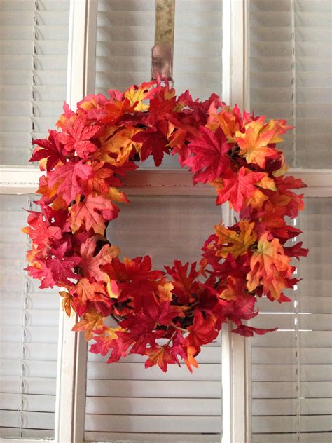 Autumn Leaves Wreath Crafts Fall Wreath Love Craft