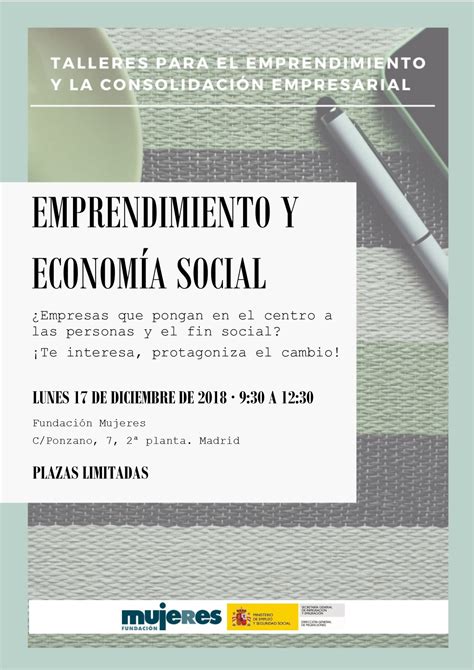 Taller Emprendimiento y economía social Fundación Mujeres