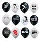 Unid Bexiga Bal O Bola Tema Bandas De Rock Musicas Shopee Brasil