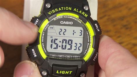 Casio W H Watch With Vibration Alarm Full Review Youtube