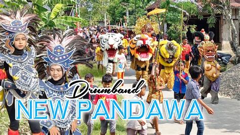 Kirab Arak Arakan Can Macanan Drumband New Pandawa Di Desa Gendol