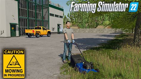 Fs22 🚧 Lawn Mower At Iron Factory 🚧 Farming Simulator 22 Mods Youtube