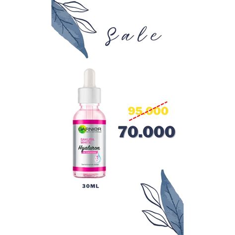 Jual Garnier Sakura White Hyaluron X Booster Serum Ml Shopee