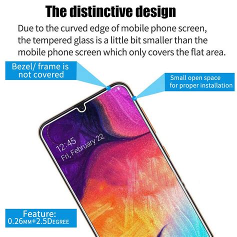 Tempered Glass Film Samsung Galaxy A20 A30 A01 A10 A40 A50 A60 A70 A80 A90 A31 Clear Full