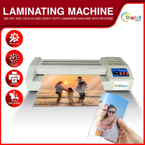 Officom A3 Laminating Machine 320 Digital Hot Cold Reverse Heavy Duty Laminator Shopee Philippines
