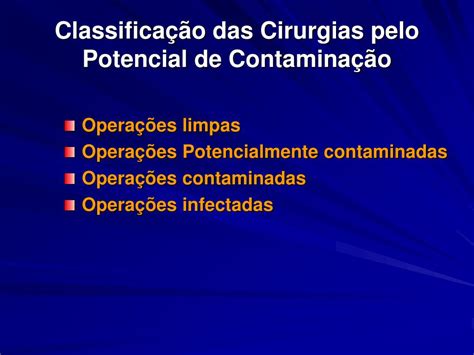 Exemplo De Cirurgia Contaminada - Exemplo De Cirurgia Contaminada - RETOEDU