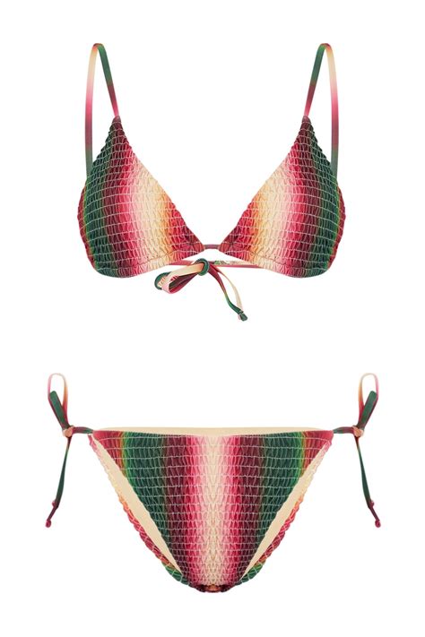 Trendyolmilla Degrade Üçgen Gipeli Regular Bikini Takımı TBESS24BT00135