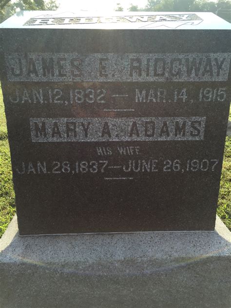 Mary Ann Adams Ridgway 1837 1907 Memorial Find A Grave