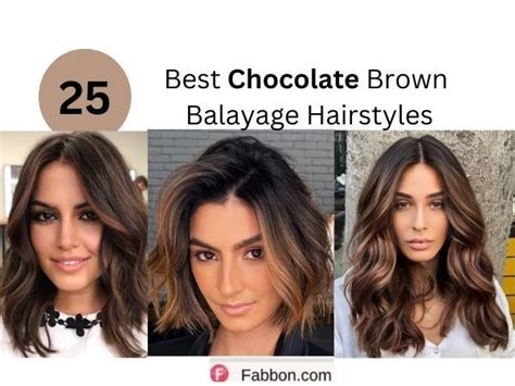 Gorgeous Chocolate Brown Balayage Hairstyles Fabbon