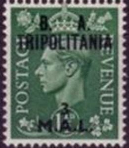 Stamp British Stamp Overprinted B A Tripolitania Tripolitania