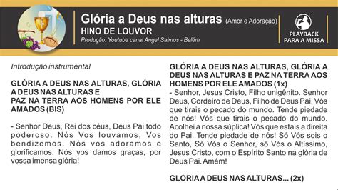 Gl Ria A Deus Nas Alturas Amor E Adora O Por Angel Salmos Bel M