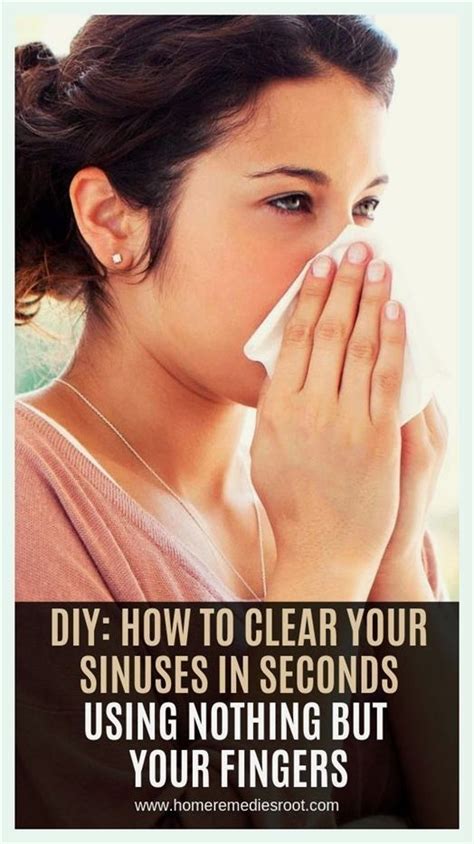 How To Clear Your Sinuses In Seconds Using Nothing But Your Fingers