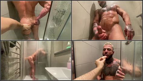 Pump Action Dannystarrx Clock Stopped In The Shower With A Dildo