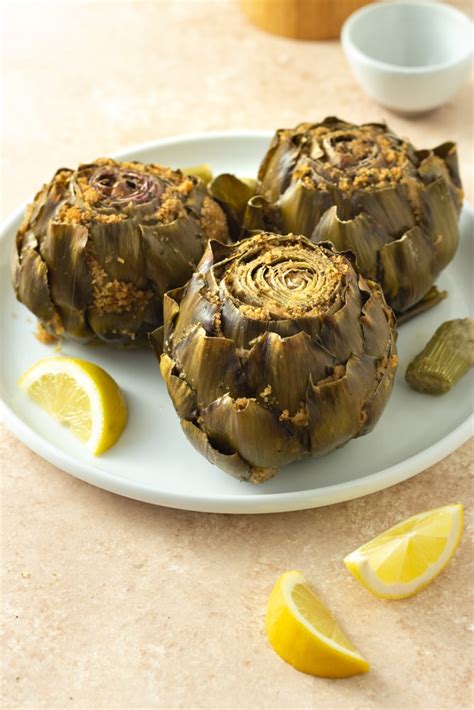 Italian Stuffed Artichokes My Three Seasons