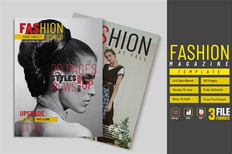 Fashion Magazine Template Indesign Templates ~ Creative Market