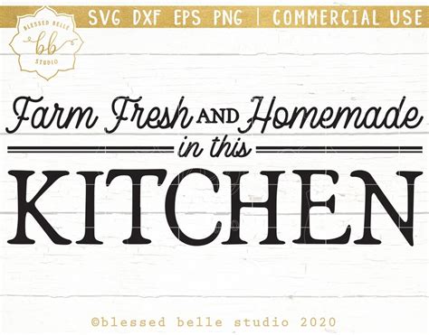 Farmhouse Kitchen Svg Farmhouse Svg Kitchen Sign Svg Farm - Etsy