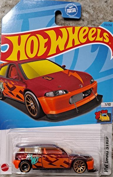 2023 Hot Wheels Honda Civic Custom Kroger Exclusive Mainline Hw Drag Strip