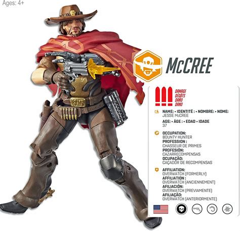 Hasbro Overwatch Ultimates Series Mccree 6 Collectible Action Figure