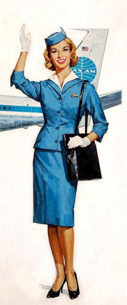 Pan Am Stewardess Stewardess Vintage Airlines Pan Am Stewardess