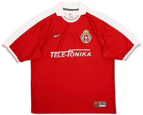 1999 00 Wisla Krakow Home Shirt 9 10 L