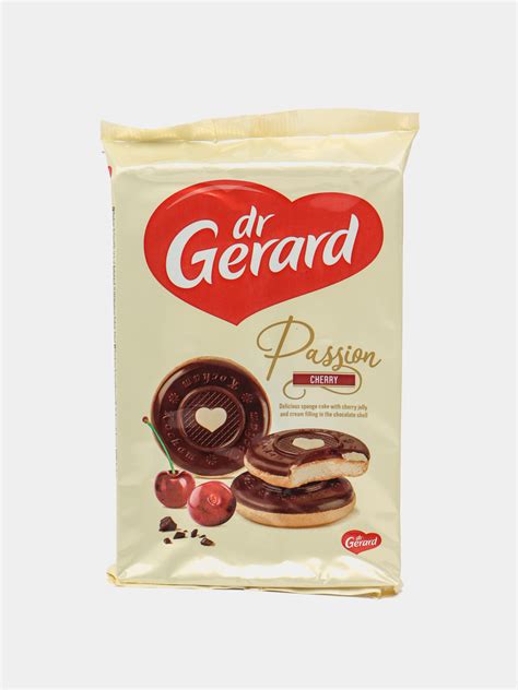 Купить Печенье в шоколаде Dr Gerard Passion Cherry с вишневым желе и ...