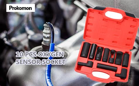 Prokomon Pieces Oxygen Sensor Socket Set Oxygen Sensor Wrench