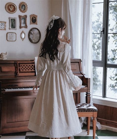 Victorian Style Wedding Dress Pearl Victorian Vintage Wedding Dress