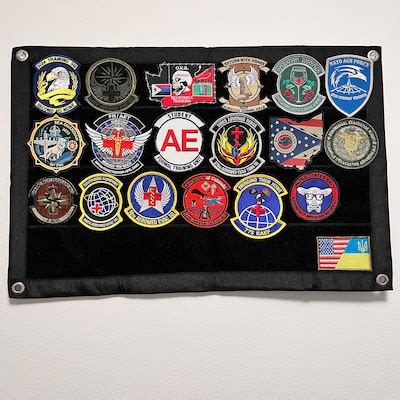 Military Patch Display Board, Durable Patch Display, Velcro Wall Panel ...