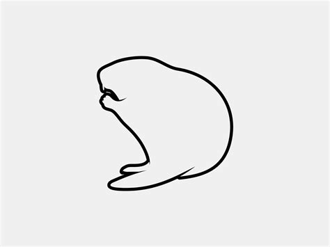 beaver outline vector silhouette 11139082 Vector Art at Vecteezy