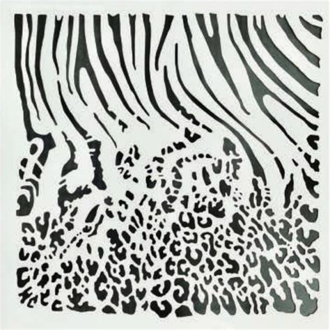 Leopard Print Stencil For Walls