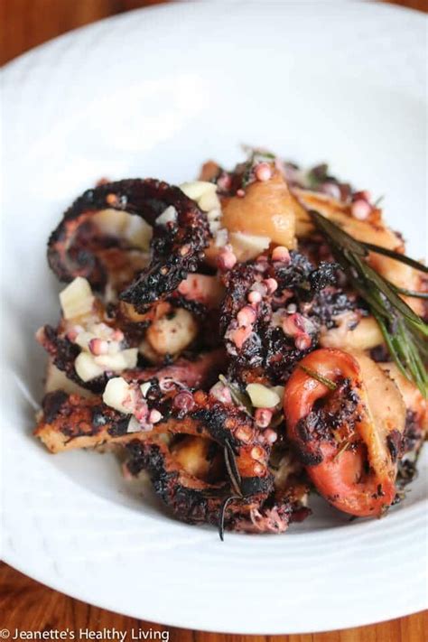 Greek Grilled Octopus With Rosemary And Thyme Recipe Recipe Thyme