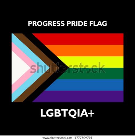 Vector Progress Pride Colorful Flag Graphic Stock Vector Royalty Free