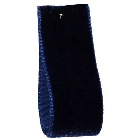 Velvet Ribbon By Berisfords Col Navy 9419 Available In 9mm 50mm Widths