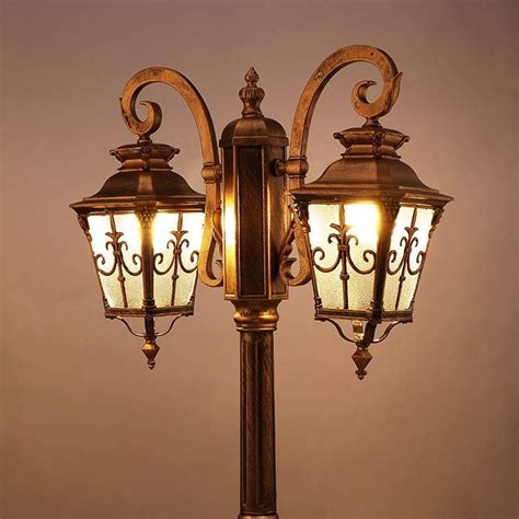 Dfeil 2 Lights Victorian Outdoor Vintage Street Light European