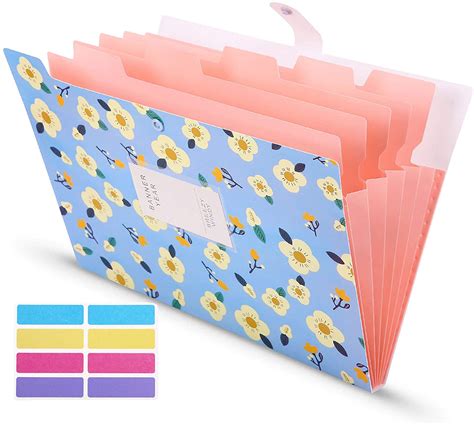 Skydue Pocket Tear Resistant Accordion File Folder For School Folders