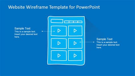 Website Wireframe Template for PowerPoint - SlideModel