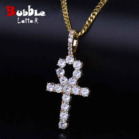 Ankh Pendentif Croix Couleur Or Bijoux Hip Hop Collier AliExpress