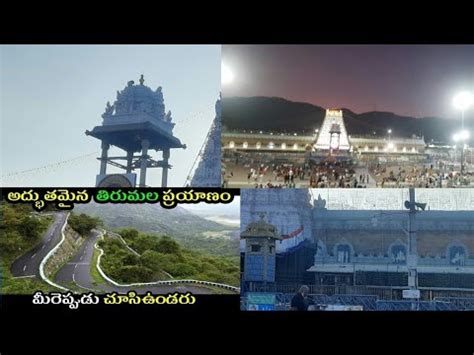 Tirupati To Tirumala Ghat Road Beautiful Journey Ll Om Namo Venkateshya