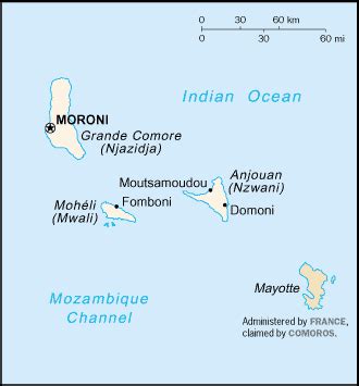 Comoros Map, History & Population | Study.com