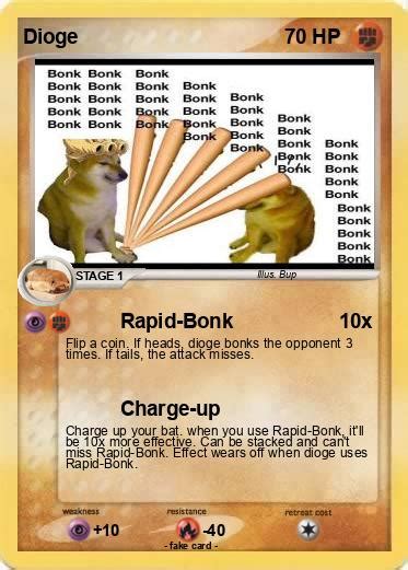 Pokémon Dioge 1 1 Rapid Bonk My Pokemon Card