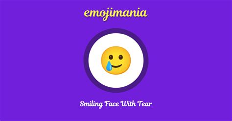 🥲 Smiling Face With Tear Emoji Copy And Paste