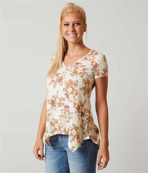 Daytrip Floral Top Womens Shirtsblouses In Cream