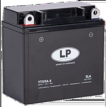 LP Mc Batteri YTX9A 4 SLA 12V 9Ah Batteriexpressen