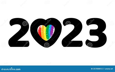 Lgbtq 2023 Pride Month Logo Stock Illustration 257007994