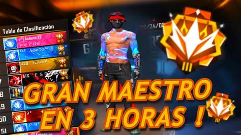 Asi Llegue En Horas A Gran Maestro En Duelo De Escuadras Free Fire