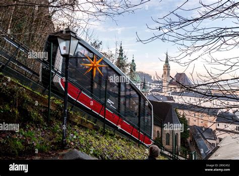 Salzburg Austria Dec The Festungsbahn Is A Funicular